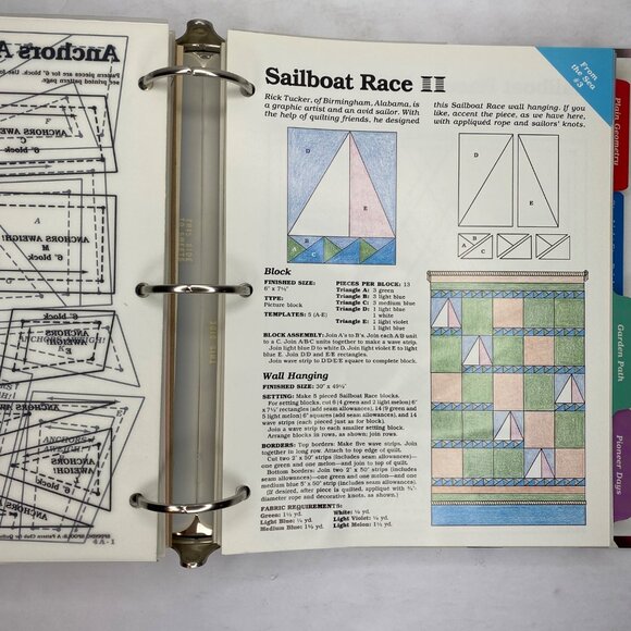 Vintage 1990 Georgia Bonesteel's Spinning Spools Pattern Club For Quilters Vol 1 - Picture 9 of 16
